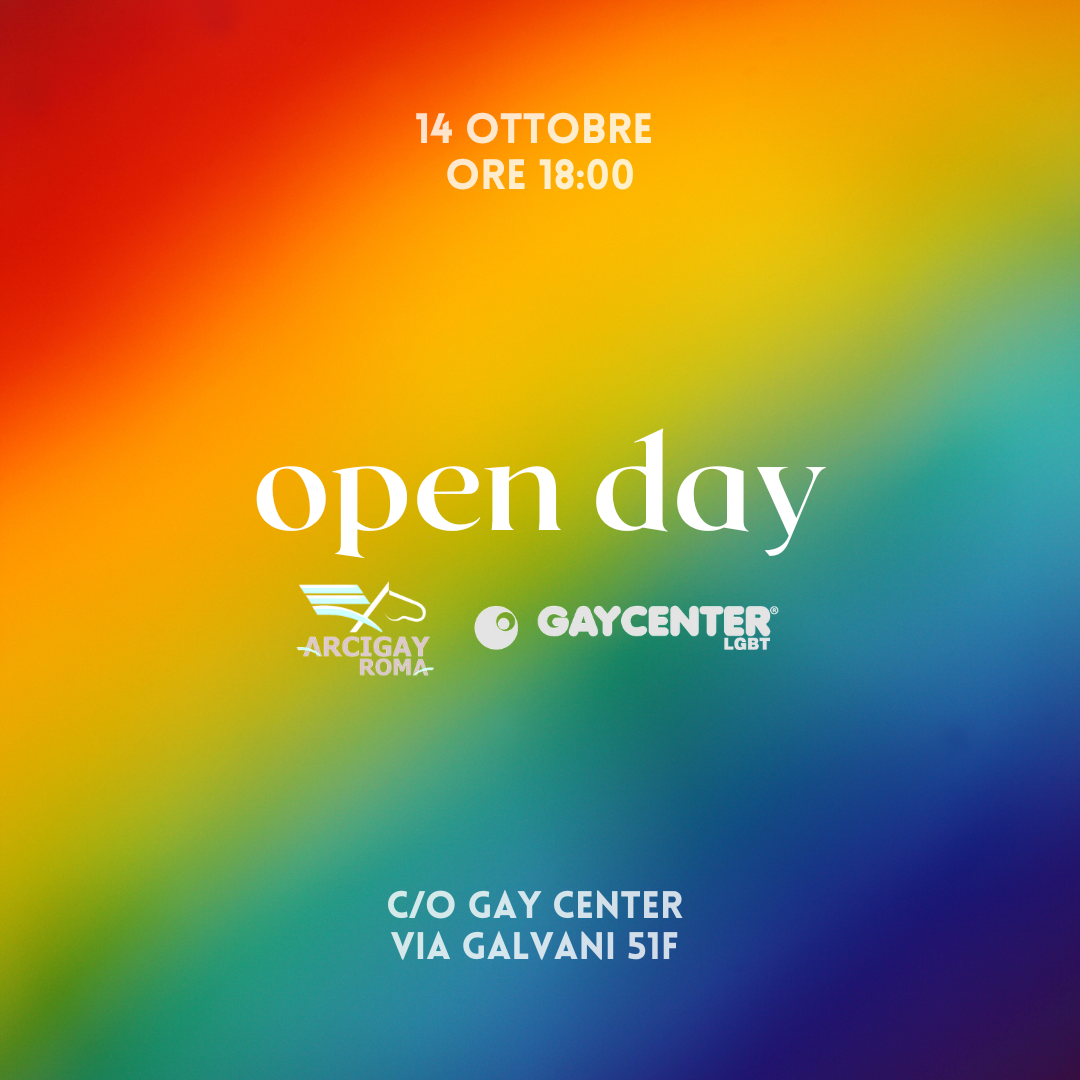 OPEN DAY | 14 OTTOBRE H 18 C/O VIA GALVANI 51F