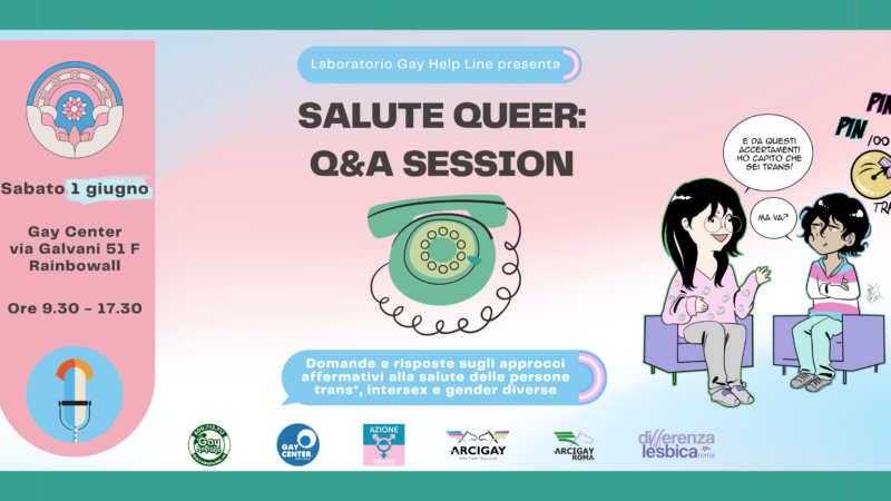 Salute Queer: Q&A session | Salute di genere e approccio affermativo